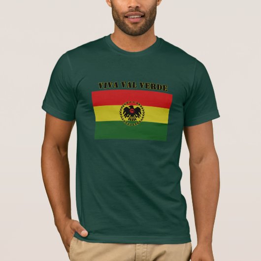 VIVA VAL VERDE t-shirt waarop u werkt (Voorkant)