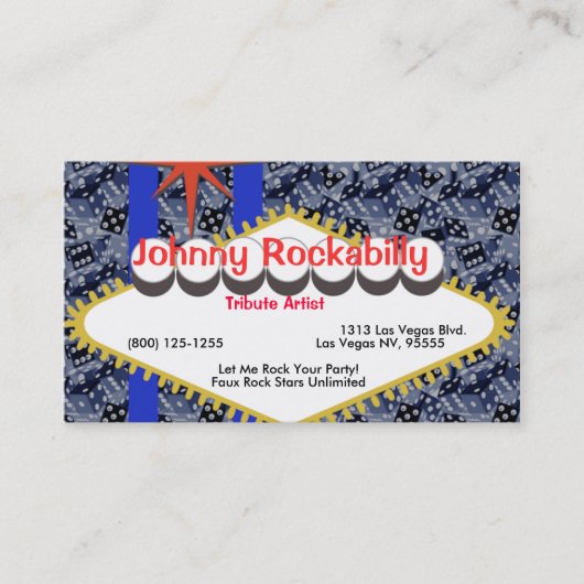 Viva Vegas Visitekaartje (Voorkant)