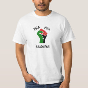 Viva Viva Palestina T-shirt Mannen