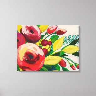 Vivacious Blooms Canvas Afdruk