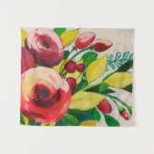 Vivacious Blooms Wandkleed (Voorkant (horizontaal))