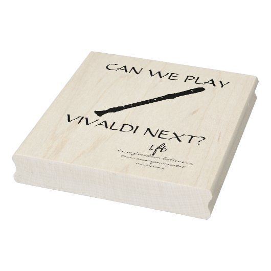 Vivaldi Next? Recorder groot Rubberstempel (Stempel)
