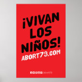 ¡Vivan los Niños ! Poster (Abort73.com) (Devant)