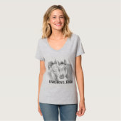 Vivant, Amour, Cheval De Ride T-Shirt (Devant entier)
