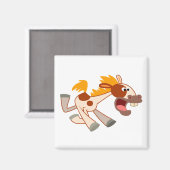 Vivant Cartoon Pinto Horse Magnet (Recto/Verso)