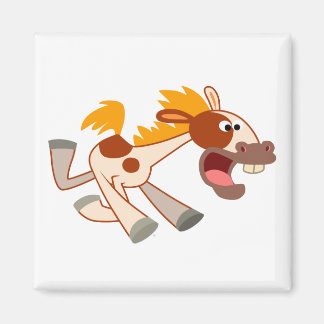 Vivant Cartoon Pinto Horse Magnet
