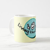 Vivant la tasse rêveuse de logo (Devant gauche)