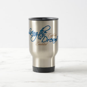 Vivant la tasse rêveuse de voyage d'acier