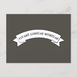 VIVANT LINGUAE MORTUAE - Lange, dode talen Briefkaart