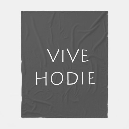 Vive hodie fleece deken (Voorkant)