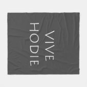 Vive hodie fleece deken (Voorkant (Horizontaal))