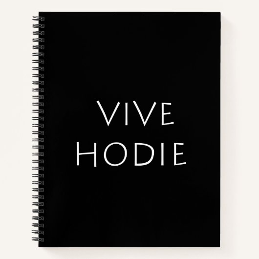 Vive hodie notitieboek (Voorkant)