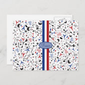 Vive la France Briefkaart (Voorkant / Achterkant)
