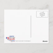 Vive La France Carte postale du drapeau français F (Dos)