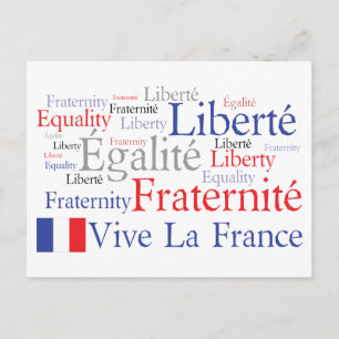 Vive La France Carte postale du drapeau français F
