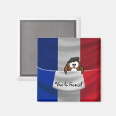 Vive la France owl Magneet (Voorkant / Achterkant)