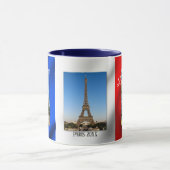 Vive La France Paris Drapeau français Photo Mug (Centre)