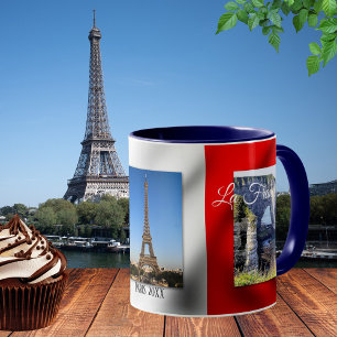 Vive La France Paris Drapeau français Photo Mug