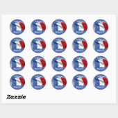 Vive la France! Ronde Sticker (Vel)