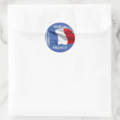 Vive la France! Ronde Sticker (Tas)