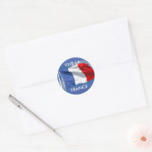 Vive la France! Ronde Sticker (Envelop)