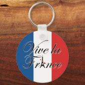 Vive la France Typografie Sleutelhanger (Voorkant)