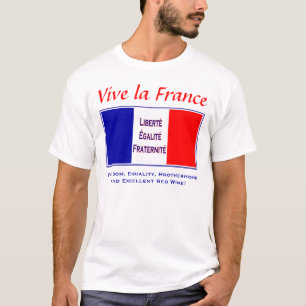 Vive la France - Voor de oversteek van de Franse r T-shirt