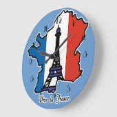 Vive La France wandklok Grote Klok (Hoek)