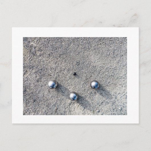 VIVE LA PETANQUE! LES BOULES! BRIEFKAART (Voorkant)