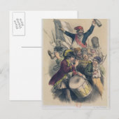 Vive la Republique, 1848 Briefkaart (Voorkant / Achterkant)