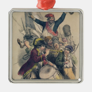 Vive la Republique, 1848 Metalen Ornament