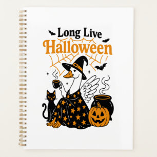 Vive la sorcière de l'oie d'Halloween