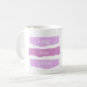 vive la tasse de café imprimée (Devant gauche)