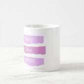 vive la tasse de café imprimée (Centre)
