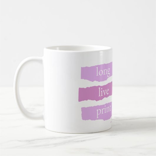 vive la tasse de café imprimée (Gauche)