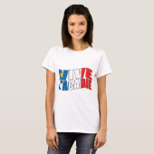 Vive l'acadie t-shirt (Voorkant volledig)