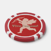 Vive L'amour Cupid aangepaste pokerchips (Enkel)