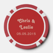 Vive L'amour Cupid aangepaste pokerchips (Achterkant)