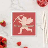 Vive L'amour Cupid serviettes en papier (En situation)