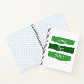 Vive le cahier à spirale imprimé en vert (Intérieur)