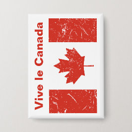 Vive le Canada Button