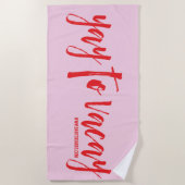 Vive les vacances Serviette de plage (Devant)