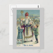 "Vive St. Nicolas" Frans Briefkaart (Voorkant / Achterkant)