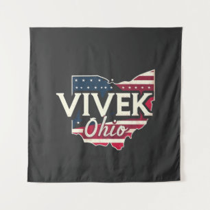 Vivek Ohio 2026 Gouverneur Republikeins Amerikaans Wandkleed