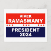 Vivek Ramaswamy President 2024 Briefkaart (Voorkant)