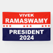 Vivek Ramaswamy President 2024 Spandoek (Horizontaal)