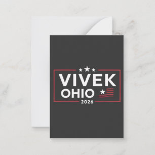Vivek Ramaswamy verkozen tot gouverneur van Ohio 2 Notitiekaartje