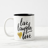 Vivent la tasse de café d'amour de rire (Gauche)
