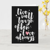 Vivent l'amour de rire - carte de voeux inspirée (Fleur jaune)