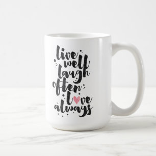 Vivent l'amour de rire - tasse inspirée